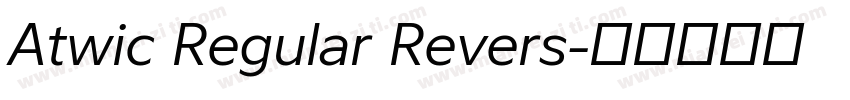 Atwic Regular Revers字体转换
